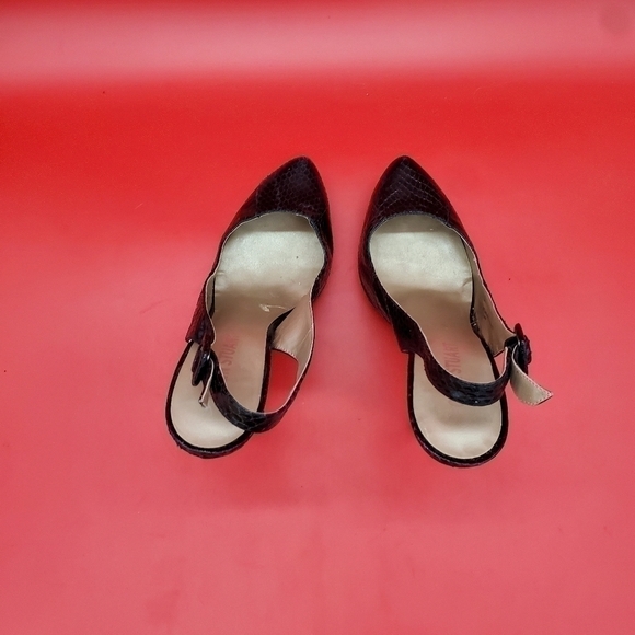 Colin Stuart Snake Print Ankle Strap Heels Womens 10B Shoes - Picture 9 of 16